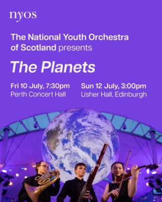Rebecca Miller conducts the National Youth Orchestra of Scotland in its concerts in Perth and Edinburgh this weekend. The performances start this evening at Perth Concert Hall, and then at Usher Hall in Edinburgh on Sunday. There will also be pop-up performances of selections from the programme at Edinburgh's science centre and planetarium, Dynamic Earth, tomorrow afternoon.

Full programme:
Cosmic Sounds:
Iris ter Schiphorst - Gravitational Waves
Camille Pépin - Laniakea
Gustav Holst - The Planets

For more details visit the NYOS website:
nyos.co.uk/performances

@nyoscotland @rebeccaconductor