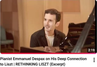 A look back to Emmanuel Despax's interview with Petroc Trelawny ahead of the release of his Liszt album in 2024:
youtube.com/watch?v=Vvq8O5U5cc0

Coinciding with the release of the album on ​⁠‪@SignumRecords‬, French pianist Emmanuel Despax had in an in-depth conversation with Petroc Trelawny. 

Watch to discover Despax’s profound connection to Liszt and his unique perspective on the composer’s works.

Full interview can be seen here:
youtube.com/watch?v=mv0x25K7dNI

Listen to the album here:
lnk.to/LisztPianoWorks

@emmanuel_despax  @signumrecords