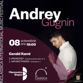 Andrey Gugnin performs Prokofiev's Third Piano Concerto with two different orchestras this October. 

On 8th October, he performs with the Filarmonica Brasov in Romania, conducted by Gerald Karni

At the end of the month (31st October), he performs the concerto with the Valencia Symphony Orchestra in Spain, conducted by Timur Zangiev

Additionally, from 13th to 18th October,  Andrey tours to Japan to perform recitals in Tokyo, Niigata and Hiroshima. He will perform a programme of:
- J.S. Bach - Jesu, Joy of Man’s Desiring
- Liszt - Piano Sonata in B minor, S.178 / R.21, A179
- Shostakovich - Piano Sonata No. 1, Op. 12
- Prokofiev - Piano Sonata No. 7 in B-flat major, Op. 83

See gugnin.com for more details 

@iguga @filarmonicabrasov @orquestravalencia